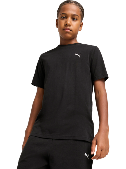 PUMA Kids' Wardrobe Essentials Logo T-Shirt, Puma Black, Puma Black