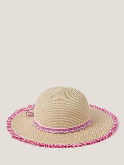 Monsoon Kids' Braided Sequin Sun Hat, Multi, Multi