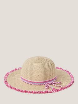 Monsoon Kids' Braided Sequin Sun Hat, Multi - view 2, Multi