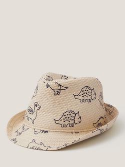 Monsoon Kids' Dinosaur Trilby Hat, Multi, Multi