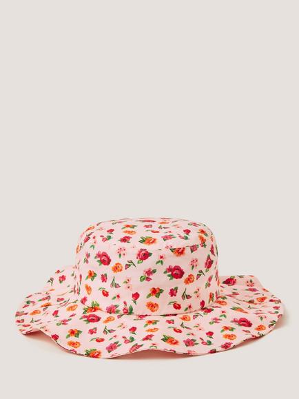 Monsoon Kids' Floral Bucket Hat, Multi, Multi