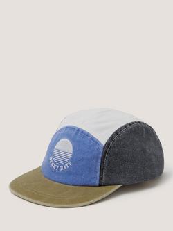 Monsoon Kids' Sunny Days Colour Block Cap, Blue, Blue