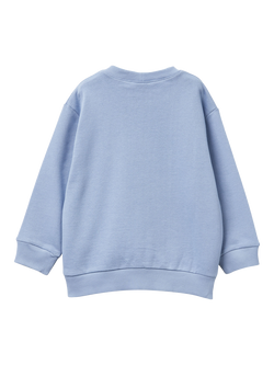 Benetton Kids' Fleece Bluey Crew Neck Sweatshirt, Blue/Multi - view 2, Blue/Multi