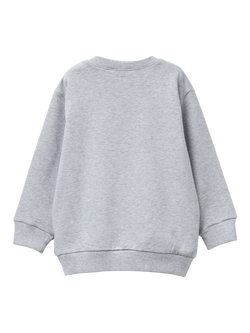 Benetton Kids' Bluey Crew Neck Jumper, Grey/Multi - view 2, Grey/Multi