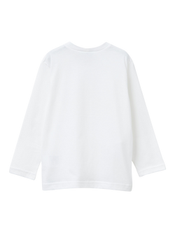 Benetton Kids' Long Sleeve Bluey Print T-Shirt, White/Multi - view 2, White/Multi