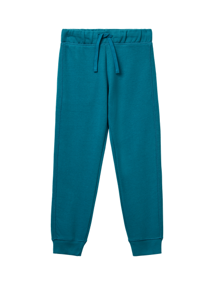 Benetton Kids' Fleece Joggers, Blue, Blue