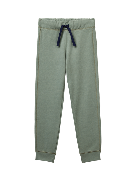 Benetton Kids' Fleece Joggers, Green, Green