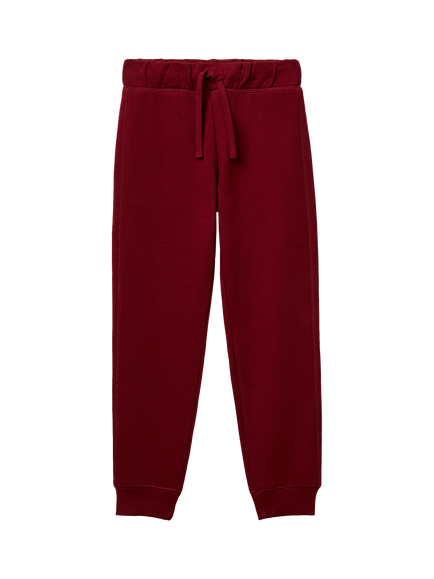 Benetton Kids' Fleece Joggers, Red, Red