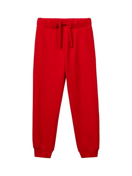 Benetton Kids' Fleece Joggers, Red, Red
