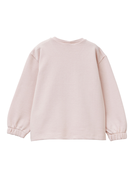 Benetton Kids' Bluey Crew Neck Jumper, Pink/Multi - view 2, Pink/Multi