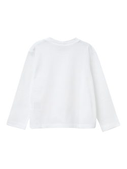 Benetton Kids' Long Sleeve Bluey Print T-Shirt, White/Multi - view 2, White/Multi