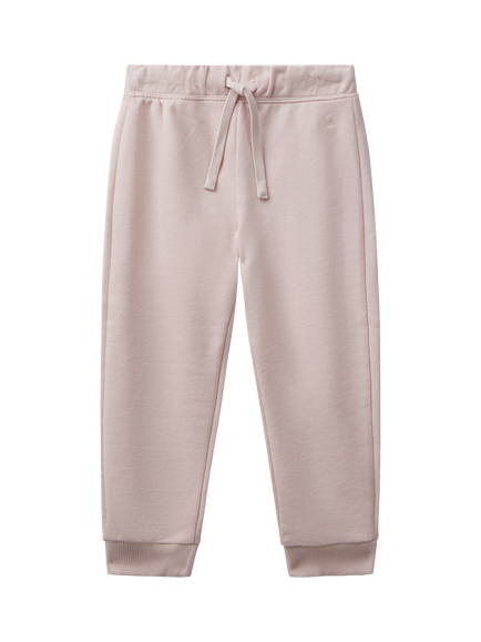 Benetton Kids' Cotton Joggers, Pink, Pink