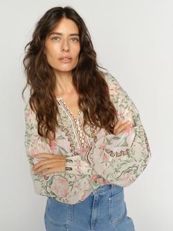 MOS MOSH Wylde Orchid Top, White/Green/Pink, White/Green/Pink