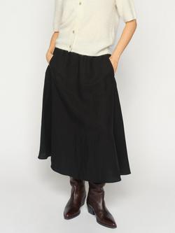MOS MOSH Ellaja Midi Skirt containing TENCEL™ Lyocell, Black, Black