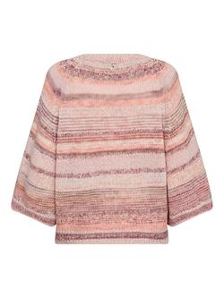 MOS MOSH Edele Ombre Stripe Jumper, Peachy - view 2, Peachy
