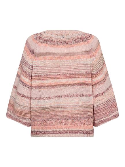 MOS MOSH Edele Ombre Stripe Jumper, Peachy - view 2, Peachy