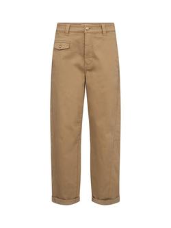MOS MOSH Aymen Mid Rise Straight Trousers, Petrified Oak, Petrified Oak