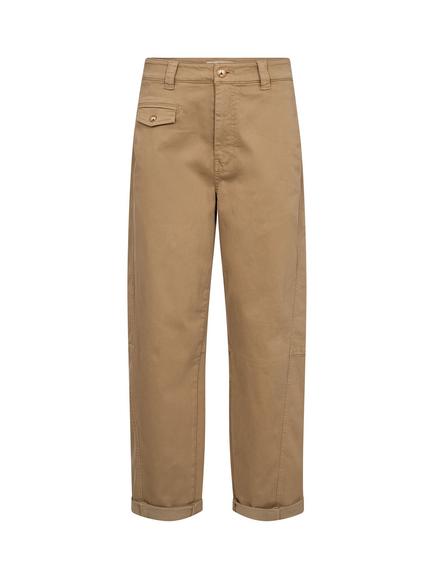 MOS MOSH Aymen Mid Rise Straight Trousers, Petrified Oak, Petrified Oak