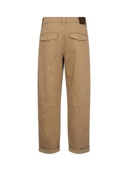 MOS MOSH Aymen Mid Rise Straight Trousers, Petrified Oak - view 2, Petrified Oak