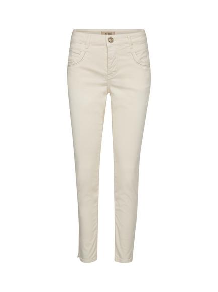 MOS MOSH Naomi Garment Dyed Tapered Trousers, Ecru, Ecru