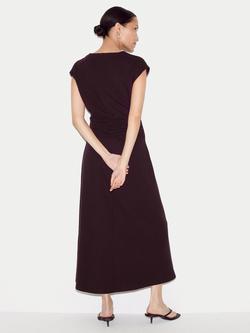 Jigsaw Ruched Seam Jersey Dress, Purple - view 2, Purple