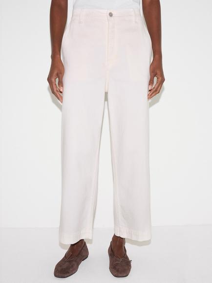 Jigsaw Hampstead Wide Leg Jeans, White, White