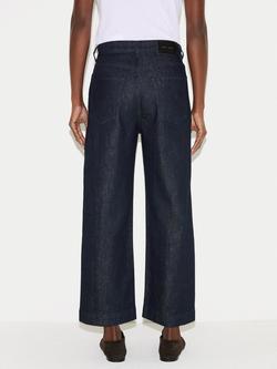 Jigsaw Tyne Wide Leg Cropped Jeans - view 2, Indigo