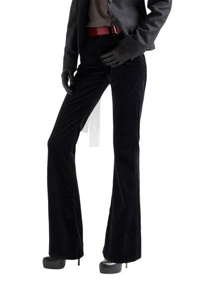 7 For All Mankind Leggy Mid Rise Bootcut Denim Jeans, Black, Black