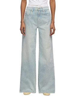 7 For All Mankind Lotta High Waist Wide Leg Jeans, Stripes, Stripes