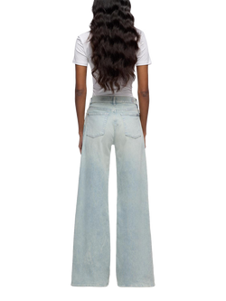 7 For All Mankind Lotta High Waist Wide Leg Jeans, Stripes - view 2, Stripes