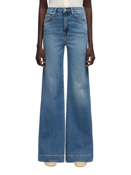 7 For All Mankind Modern Dojo High Rise Flared Jeans, Aquashade, Aquashade
