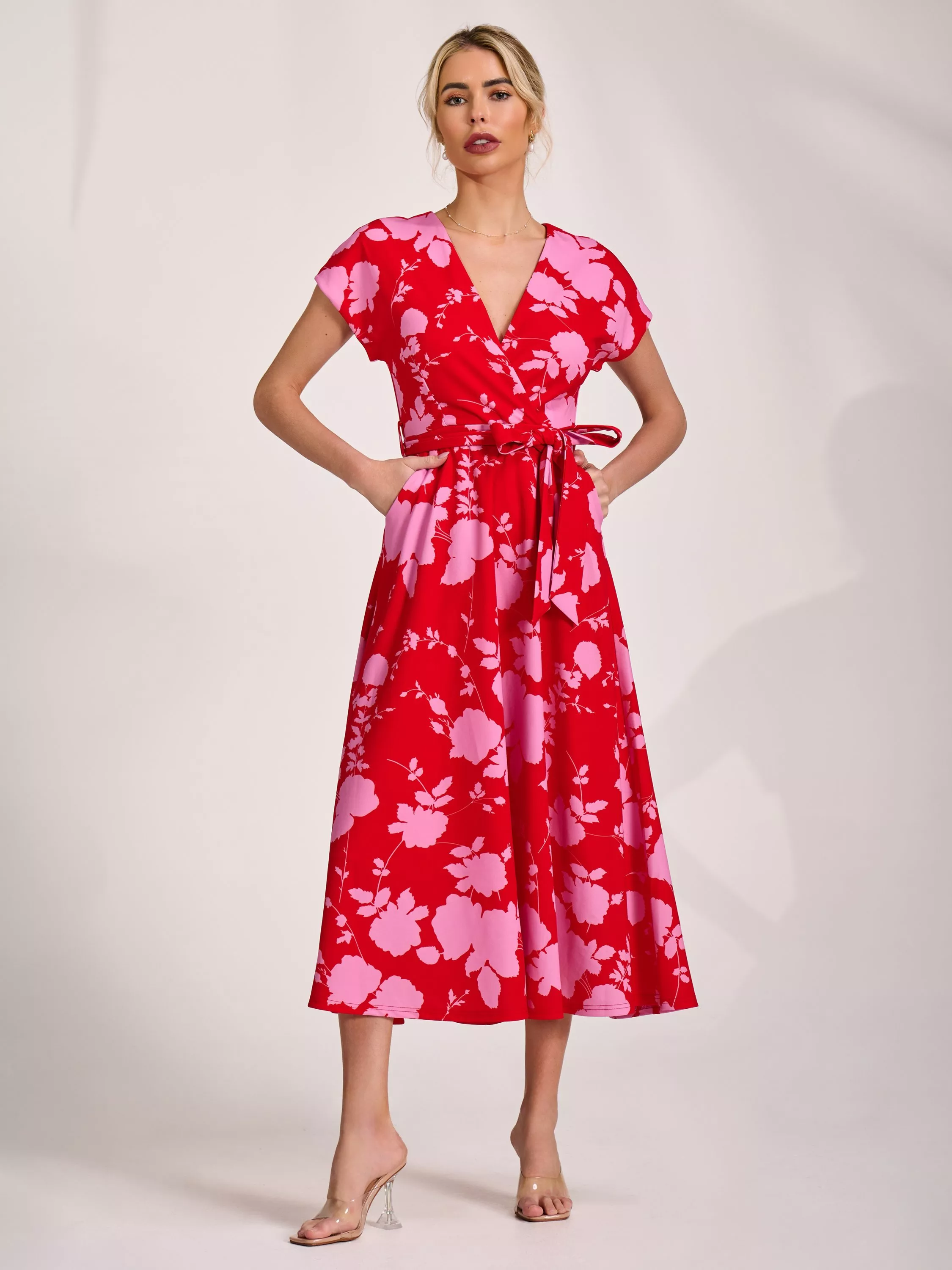 Red Wrap Dresses | John Lewis & Partners