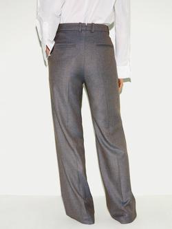 Jigsaw Barker Straight Tailored Trousers - view 2, Navy/White