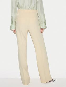 Jigsaw Mason Tailored Wide Leg Trousers, Yellow - view 2, Yellow