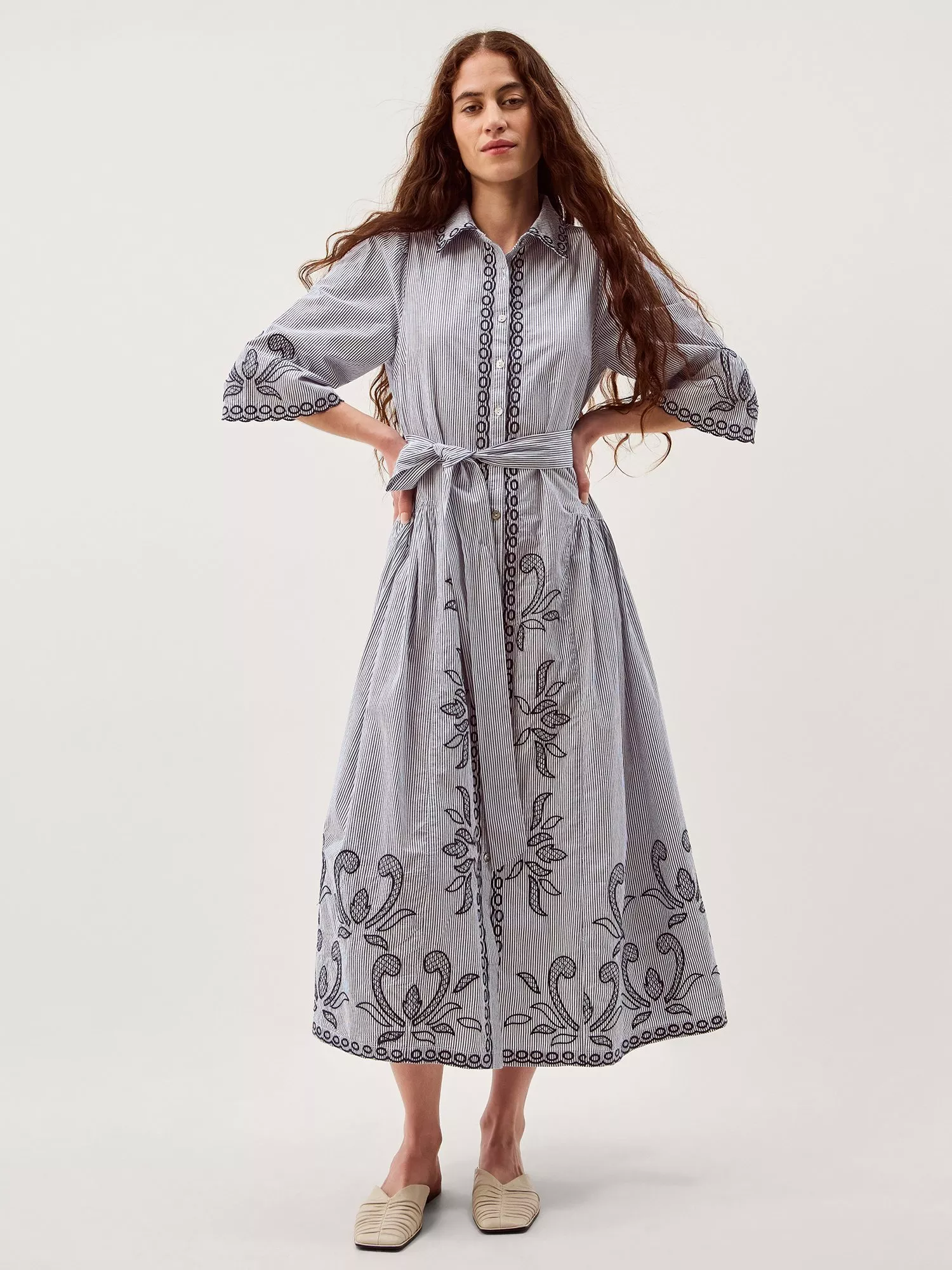 sachin and babi light blue dress Monsoon Embroidered Dresses