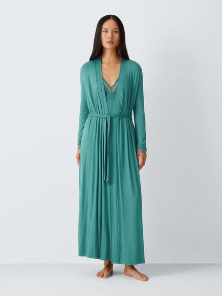 John Lewis Willow Maxi Robe, Emerald, Emerald