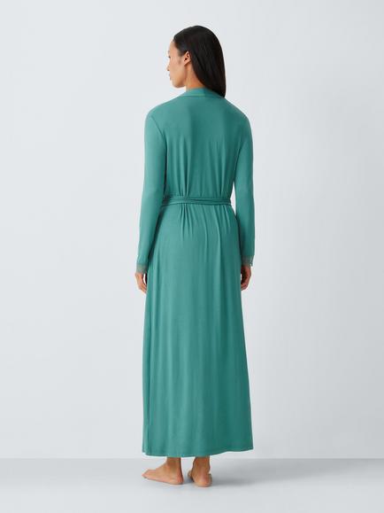 John Lewis Willow Maxi Robe, Emerald - view 2, Emerald