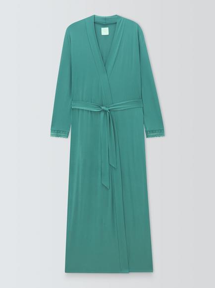John Lewis Core Willow Maxi Robe, Emerald, Emerald