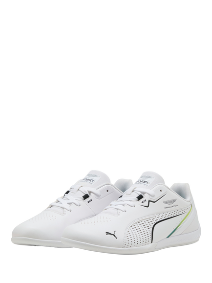 PUMA x Aston Martin Aramco F1 Men's Low Top Trainers - view 2, Puma White/Green Lux