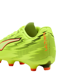 PUMA Women's ULTRA 6 Firm Ground Football Boots, Yellow/Black/Red - view 2, Yellow/Black/Red