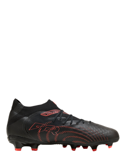 PUMA Kids' FUTURE 9 PRO Football Boots, Black/Red/Gray
