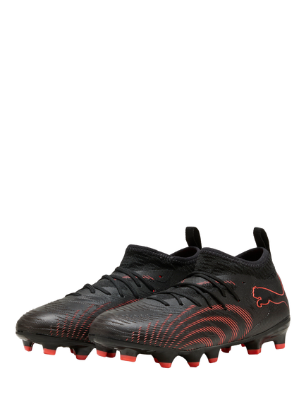 PUMA Kids' Youth FUTURE 9 MATCH Mesh Football Shoes - view 2, Black/Red/Gray