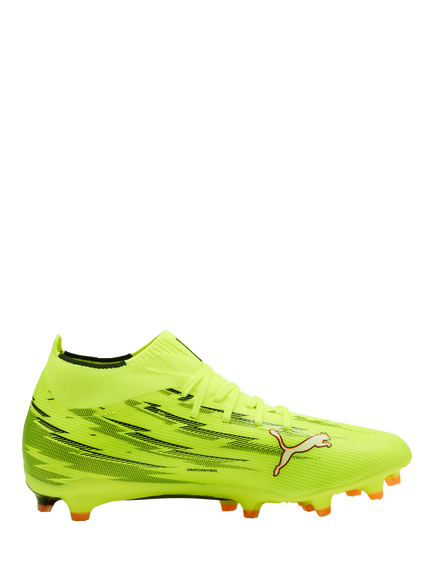 PUMA Men's Ultra 6 Match+ FG/AG Football Boots, Yellow/Black/Red