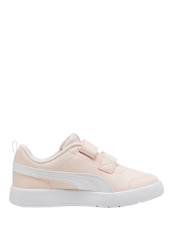PUMA Kids' Courtflex v3 Trainers, Island Pink/White