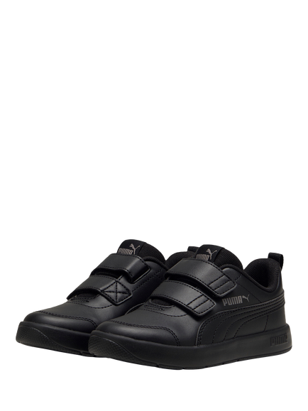 PUMA Kids' Courtflex v3 Trainers - view 2, Black