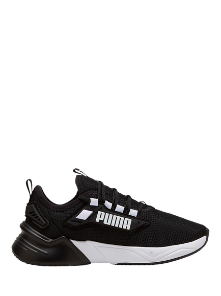 PUMA Youth Retaliate 3 Mesh Running Shoes, Black/White