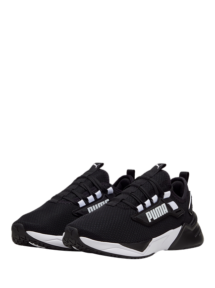 PUMA Youth Retaliate 3 Mesh Running Shoes - view 2, Black/White