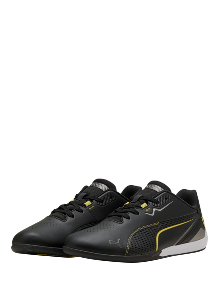 PUMA Men's Scuderia Ferrari Drift Cat 11 Trainers - view 2, Black/Speed Yellow