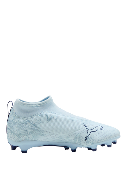 PUMA Kids' FG/AG ULTRA 6 Mesh Football Boots, Icey Blue/White Blue