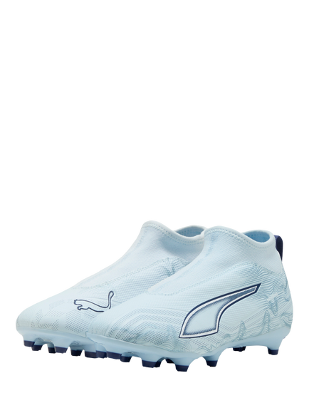 PUMA Kids' FG/AG ULTRA 6 Mesh Football Boots - view 2, Icey Blue/White Blue